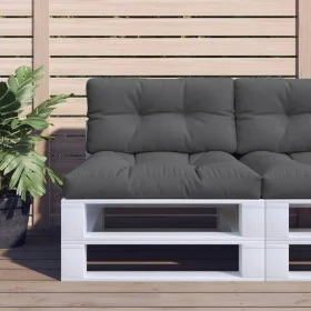 Cushions for pallets, 2 units, anthracite gray fabric. by , Cushions for chairs and sofas - Ref: Foro24-360711, Price: 53,45 ...