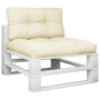Kissen für Palettensofa, 2 Stück, cremefarbener Stoff. von , Kissen für Stühle und Sofas - Ref: Foro24-360713, Preis: 56,57 €...