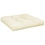 Cojines para sofá de palets 2 unidades tela crema de , Cojines para sillas y sofás - Ref: Foro24-360713, Precio: 55,81 €, Des...