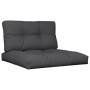 Cushions for pallets, 2 units, black fabric by , Cushions for chairs and sofas - Ref: Foro24-360718, Price: 62,40 €, Discount: %