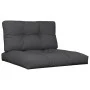 Cushions for pallets, 2 units, black fabric by , Cushions for chairs and sofas - Ref: Foro24-360718, Price: 46,26 €, Discount: %