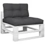 Cushions for pallets, 2 units, black fabric by , Cushions for chairs and sofas - Ref: Foro24-360718, Price: 46,26 €, Discount: %