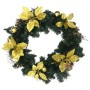 Christmas wreath with green PVC and 60 cm LED lights by vidaXL, Christmas lights - Ref: Foro24-320974, Price: 19,13 €, Discou...