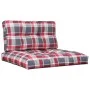 Cushions for pallets, 2 units, red checkered fabric. by , Cushions for chairs and sofas - Ref: Foro24-360724, Price: 44,24 €,...