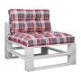 Cushions for pallets, 2 units, red checkered fabric. by , Cushions for chairs and sofas - Ref: Foro24-360724, Price: 44,24 €,...