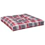 Cushions for pallets, 2 units, red checkered fabric. by , Cushions for chairs and sofas - Ref: Foro24-360724, Price: 44,24 €,...