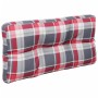 Palettenkissen, 2 Stück, rotes Karomuster-Stoff von , Kissen für Stühle und Sofas - Ref: Foro24-360724, Preis: 55,32 €, Rabat...