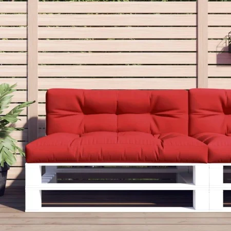 Cushions for pallets, 2 units, red fabric. by , Cushions for chairs and sofas - Ref: Foro24-360739, Price: 60,29 €, Discount: %