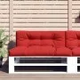 Palettenkissen, 2 Stück, roter Stoff. von , Kissen für Stühle und Sofas - Ref: Foro24-360739, Preis: 60,29 €, Rabatt: %