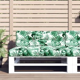 Cushions for pallets, 2 units, leaf print fabric by , Cushions for chairs and sofas - Ref: Foro24-360745, Price: 85,55 €, Dis...