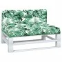 Cushions for pallets, 2 units, leaf print fabric by , Cushions for chairs and sofas - Ref: Foro24-360745, Price: 85,55 €, Dis...