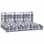Cushions for pallets, 2 units, gray checkered fabric. by , Cushions for chairs and sofas - Ref: Foro24-360747, Price: 79,96 €...