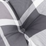 Cushions for pallets, 2 units, gray checkered fabric. by , Cushions for chairs and sofas - Ref: Foro24-360747, Price: 86,18 €...