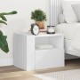 Wandnachttisch in Weiß 45x30x35 cm von , Nachttische - Ref: Foro24-848311, Preis: 42,53 €, Rabatt: %