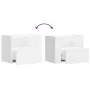 Wandnachttisch in Weiß 45x30x35 cm von , Nachttische - Ref: Foro24-848311, Preis: 41,99 €, Rabatt: %