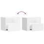 Wandnachttisch in Weiß 45x30x35 cm von , Nachttische - Ref: Foro24-848311, Preis: 42,53 €, Rabatt: %