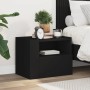 Mesita de noche de pared negra 45x30x35 cm | Foro24.es | Tu tienda online para hogar, jardín y más Foro24.es