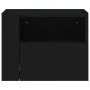 Black wall-mounted bedside table 45x30x35 cm by , Nightstands - Ref: Foro24-848313, Price: 43,73 €, Discount: %