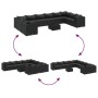 Set de sofás de jardín 11 pzas y cojines ratán sintético negro de , Conjuntos de jardín - Ref: Foro24-3308355, Precio: 879,79 €