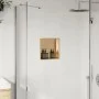 Shower niche in brushed gold stainless steel, 32x32x9 cm by , Shower walls and screens - Ref: Foro24-4005125, Price: 67,41 €,...