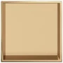 Dusch-Nische aus gebürstetem goldfarbenem Edelstahl 32x32x9 cm. von , Duschwände und Duschwände - Ref: Foro24-4005125, Preis:...