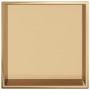 Dusch-Nische aus gebürstetem goldfarbenem Edelstahl 32x32x9 cm. von , Duschwände und Duschwände - Ref: Foro24-4005125, Preis:...