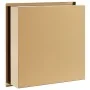 Dusch-Nische aus gebürstetem goldfarbenem Edelstahl 32x32x9 cm. von , Duschwände und Duschwände - Ref: Foro24-4005125, Preis:...