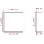 Shower niche in brushed gold stainless steel, 32x32x9 cm by , Shower walls and screens - Ref: Foro24-4005125, Price: 67,41 €,...
