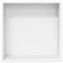 Dusch-Nische aus mattem Edelstahl in Weiß, 32x32x9 cm. von , Duschwände und Duschwände - Ref: Foro24-4005127, Preis: 66,01 €,...