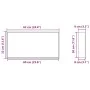 Dusch-Nische aus mattem Edelstahl in Weiß, 62x32x9 cm. von , Duschwände und Duschwände - Ref: Foro24-4005131, Preis: 106,00 €...