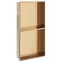 Shower niche in brushed gold stainless steel, 32x62x9 cm by , Shower walls and screens - Ref: Foro24-4005133, Price: 115,17 €...