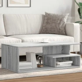 Engineered wood Sonoma gray coffee table 102x55x35 cm by , Coffee table - Ref: Foro24-848015, Price: 70,51 €, Discount: %