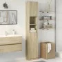 Badezimmerschrank aus Sperrholz in Eichenholzfarbe, 32x25,5x190 cm. von , Badezimmermöbel - Ref: Foro24-849606, Preis: 66,13 ...