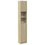 Badezimmerschrank aus Sperrholz in Eichenholzfarbe, 32x25,5x190 cm. von , Badezimmermöbel - Ref: Foro24-849606, Preis: 67,00 ...