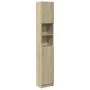 Badezimmerschrank aus Sperrholz in Eichenholzfarbe, 32x25,5x190 cm. von , Badezimmermöbel - Ref: Foro24-849606, Preis: 66,13 ...