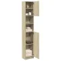 Badezimmerschrank aus Sperrholz in Eichenholzfarbe, 32x25,5x190 cm. von , Badezimmermöbel - Ref: Foro24-849606, Preis: 66,13 ...