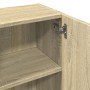 Badezimmerschrank aus Sperrholz in Eichenholzfarbe, 32x25,5x190 cm. von , Badezimmermöbel - Ref: Foro24-849606, Preis: 67,00 ...