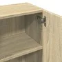 Badezimmerschrank aus Sperrholz in Eichenholzfarbe, 32x25,5x190 cm. von , Badezimmermöbel - Ref: Foro24-849606, Preis: 66,13 ...
