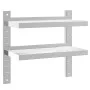 Edelstahl-Wandregal, silberfarben, 50x23,5x60 cm. von , Regale und Regale - Ref: Foro24-30317, Preis: 44,37 €, Rabatt: %