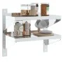 Edelstahl-Wandregal, silberfarben, 50x23,5x60 cm. von , Regale und Regale - Ref: Foro24-30317, Preis: 44,37 €, Rabatt: %