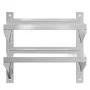 Edelstahl-Wandregal, silberfarben, 50x23,5x60 cm. von , Regale und Regale - Ref: Foro24-30317, Preis: 44,37 €, Rabatt: %