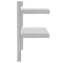 Estante de pared acero inoxidable plateado 50x23,5x60 cm de , Estantes y estanterías - Ref: Foro24-30317, Precio: 45,27 €, De...