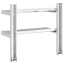 Edelstahl-Wandregal, silberfarben, 50x23,5x60 cm. von , Regale und Regale - Ref: Foro24-30317, Preis: 44,37 €, Rabatt: %