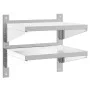 Edelstahl-Wandregal, silberfarben, 50x40x60 cm. von , Regale und Regale - Ref: Foro24-30315, Preis: 55,36 €, Rabatt: %