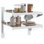Edelstahl-Wandregal, silberfarben, 50x40x60 cm. von , Regale und Regale - Ref: Foro24-30315, Preis: 55,36 €, Rabatt: %