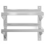 Stainless steel silver wall shelf 50x40x60 cm by , Shelves and shelves - Ref: Foro24-30315, Price: 58,99 €, Discount: %