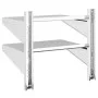 Edelstahl-Wandregal, silberfarben, 50x40x60 cm. von , Regale und Regale - Ref: Foro24-30315, Preis: 55,36 €, Rabatt: %