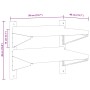 Stainless steel silver wall shelf 50x40x60 cm by , Shelves and shelves - Ref: Foro24-30315, Price: 58,99 €, Discount: %