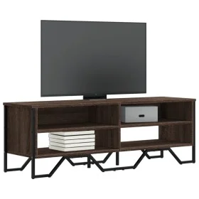Engineered wood TV stand in brown oak, 122x34x41 cm by , TV Furniture - Ref: Foro24-848573, Price: 59,25 €, Discount: %