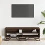 Engineered wood TV stand in brown oak, 122x34x41 cm by , TV Furniture - Ref: Foro24-848573, Price: 59,25 €, Discount: %